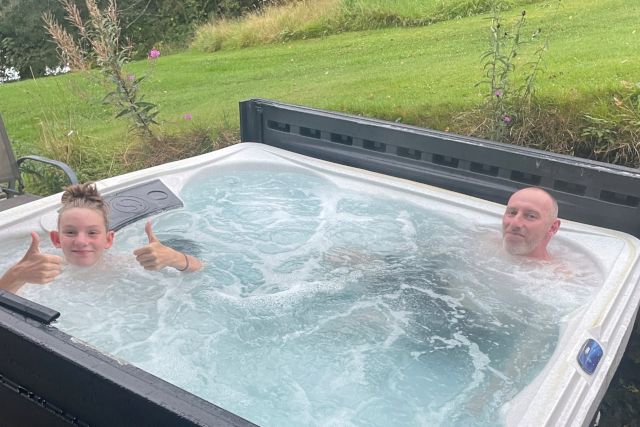 The Foden Family Holiday - hot tub