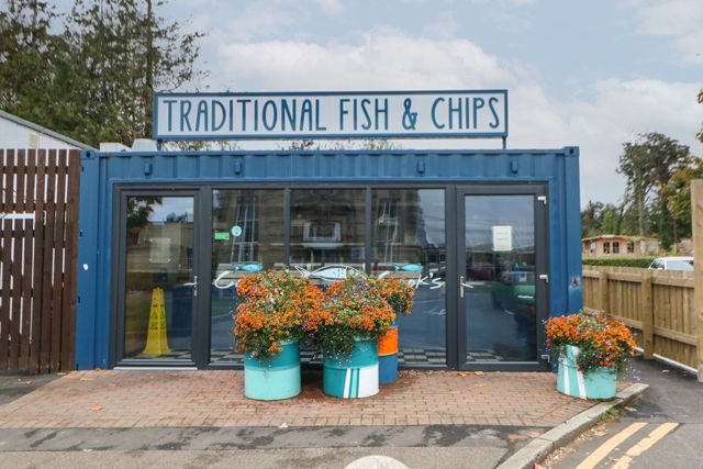 Fish and Chips at Haggerston Castle Holiday Park