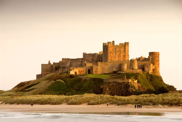 Bamburgh Castle in the Autumn