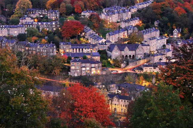 Town view of Hebden Bridge