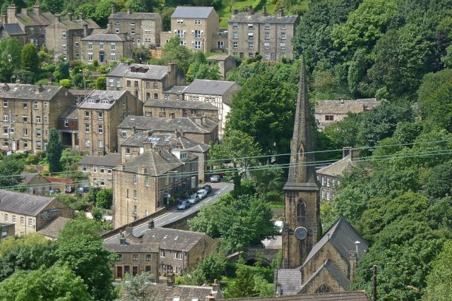 Town view of Ripponden