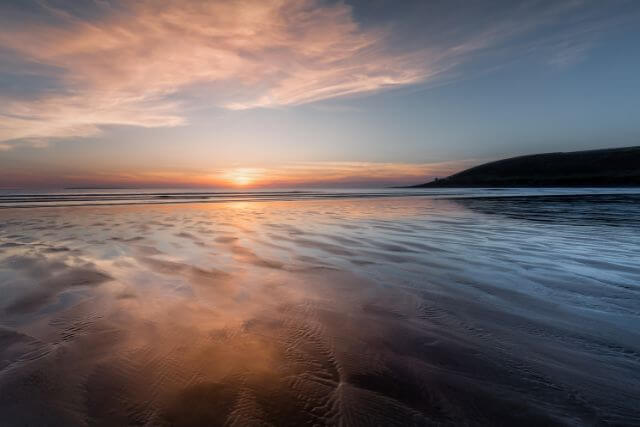 Saunton Sands at Sunset