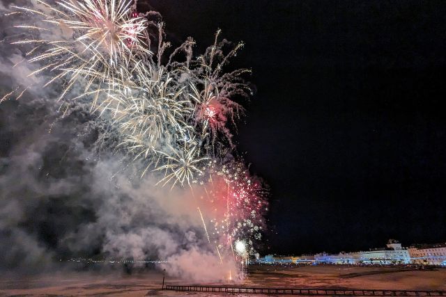 Colourful Fireworks in Llandudno