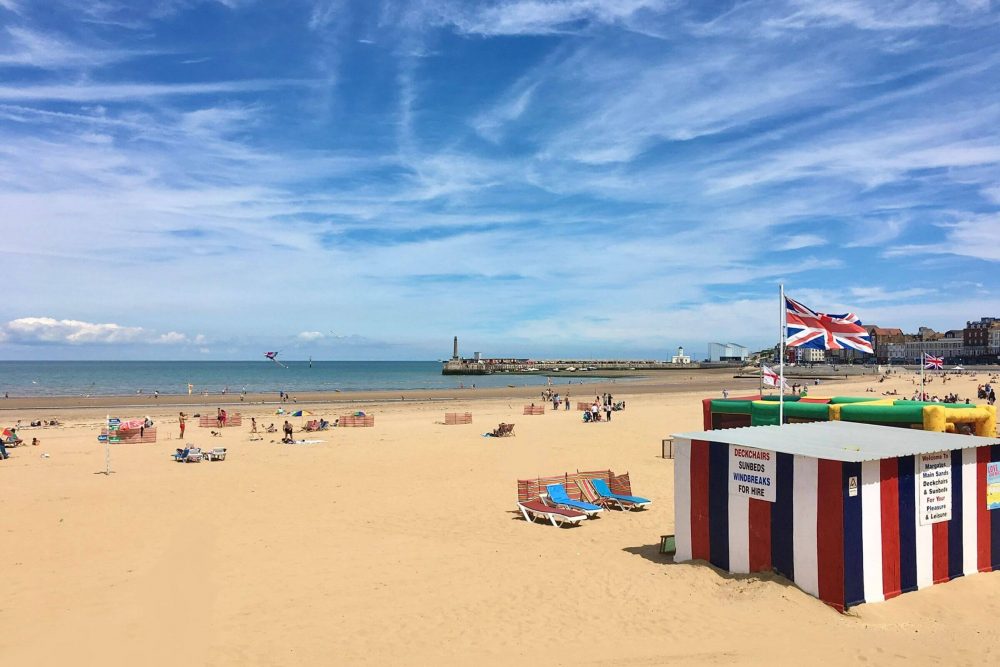 Margate beach on a lovely sunny day