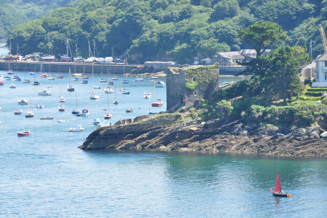 Polruan blockhouse from St Catherine's Castle