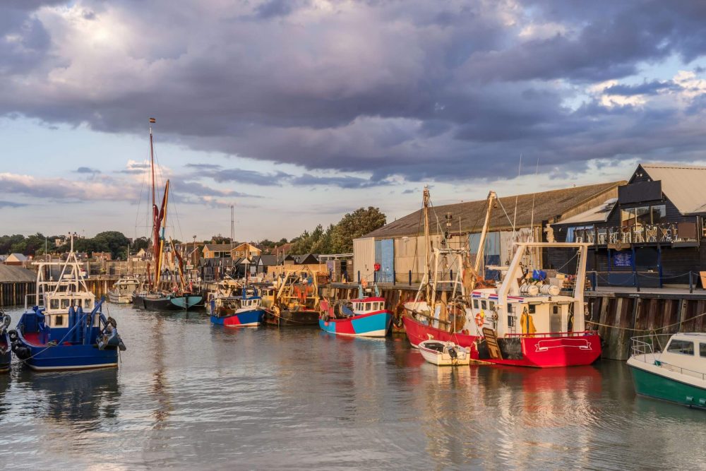 View of Whitstable harbour