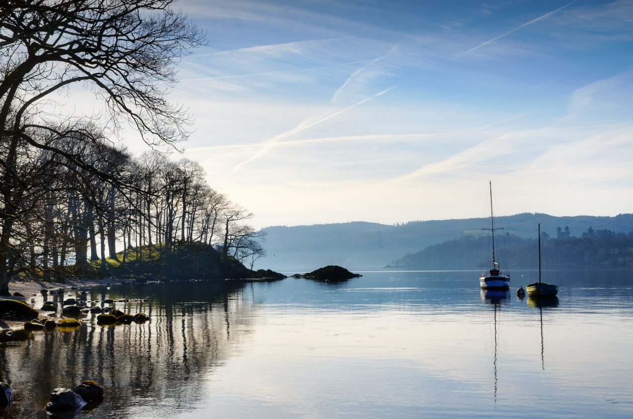 Morning sunlight on Lake Windermere