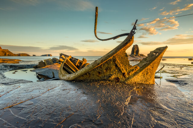 Wreck at Saltwick Bay